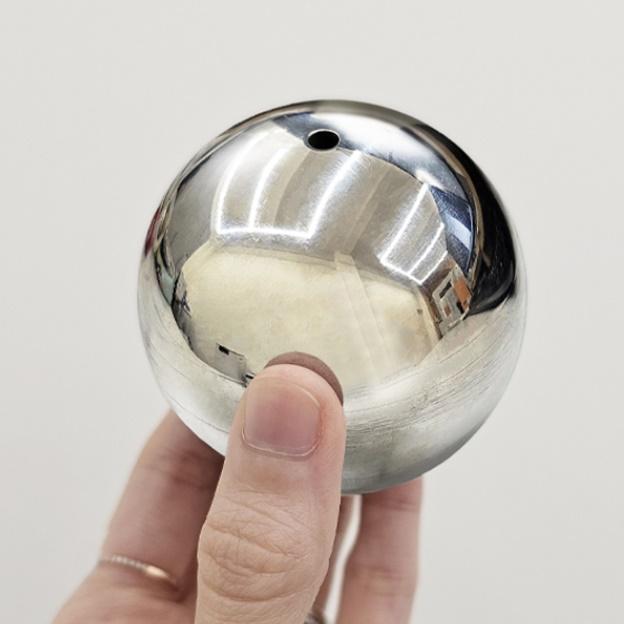 63mm 속 빈 대형 스테인레스구슬 왕 스텐구슬 볼 - 메인 이미지