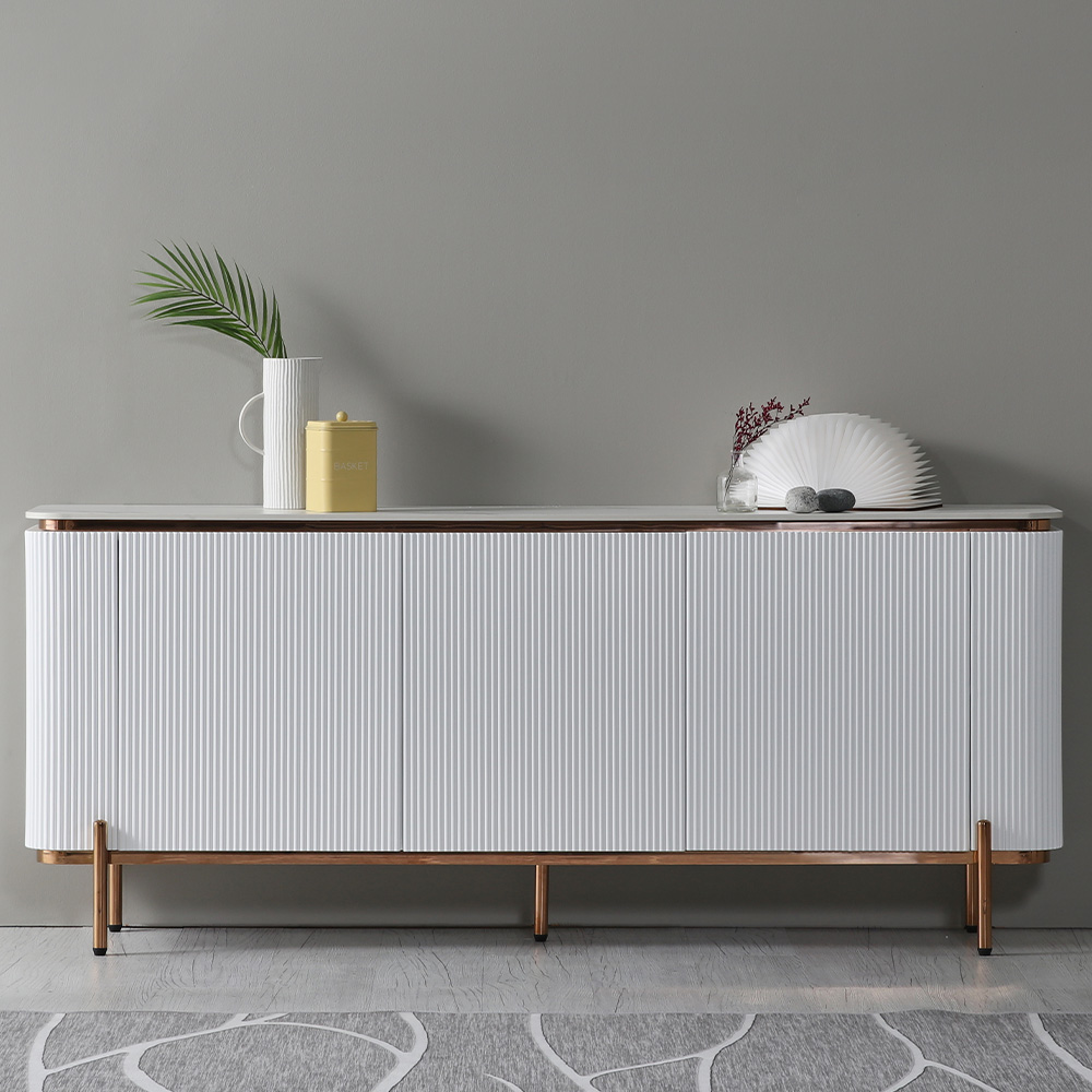 스코나 로프턴 템바보드 로즈골드 포세린 세라믹 1800 사이드보드 거실장