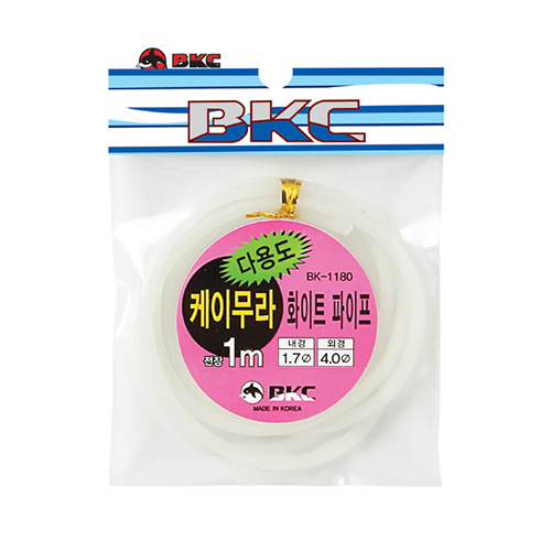 백경조침 갈치 채비 목줄 보호용 다용도 케이무라 파이프 블루 화이트 - 상세 이미지 2