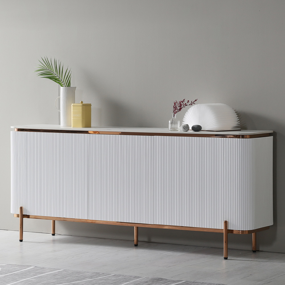 스코나 로프턴 템바보드 로즈골드 포세린 세라믹 1800 사이드보드 거실장