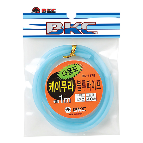 백경조침 갈치 채비 목줄 보호용 다용도 케이무라 파이프 블루 화이트 - 상세 이미지 3