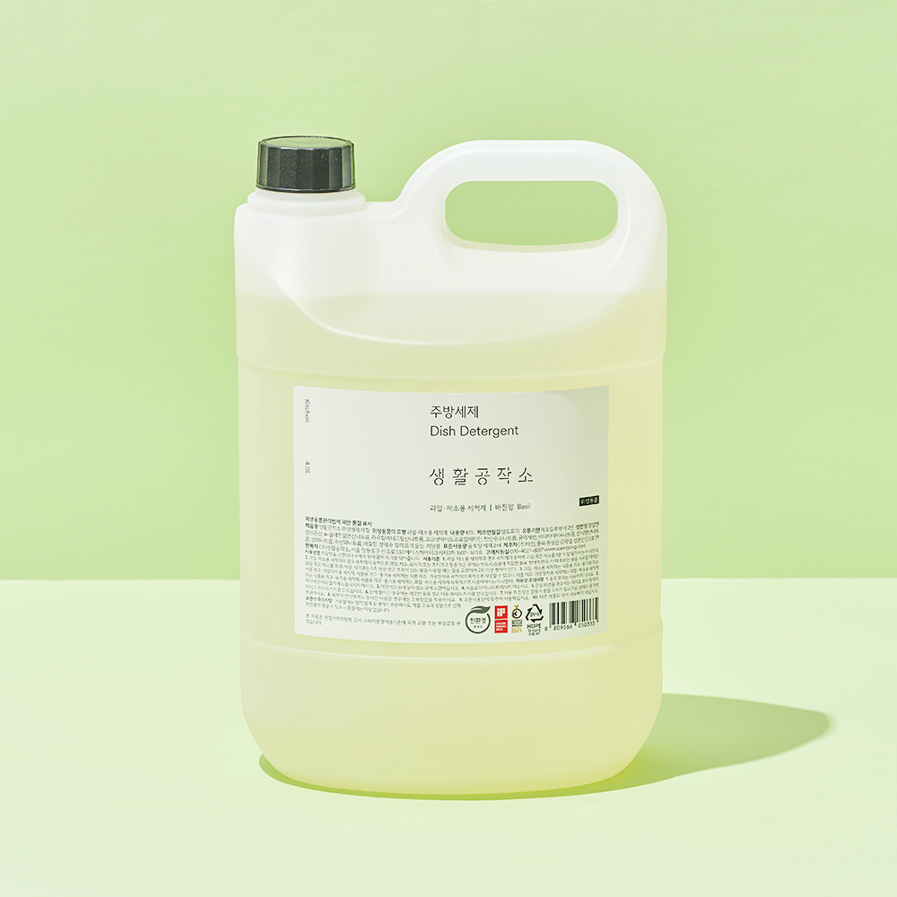 생활공작소 친환경 대용량 주방세제 4L