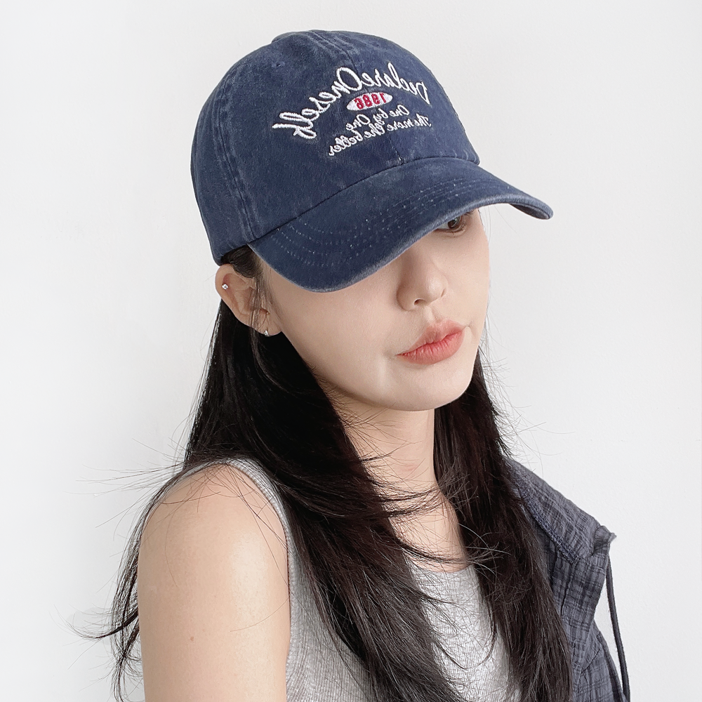 원셀프 빈티지 피그먼트 워싱 남자 여자 볼캡 모자 - 상세 이미지 3
