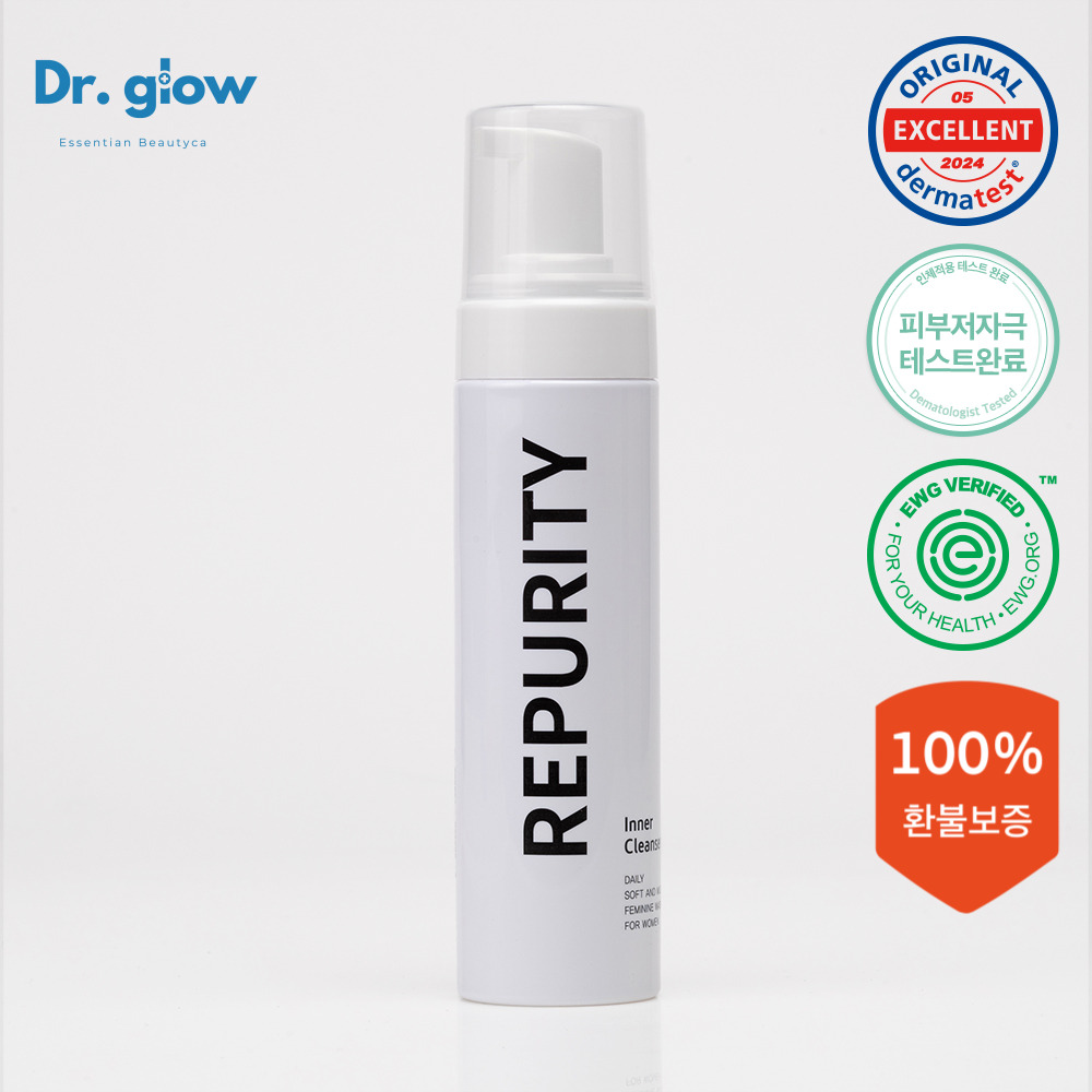 닥터글로우 리퓨리티 여성청결제 Y존 가려움 완화 저자극 약산성 환불보장 200ml, 1개 - 상품 이미지