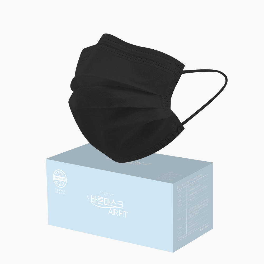 바른마스크 에어핏 일회용 덴탈 마스크 비말 자외선 차단 스포츠 여름 마스크