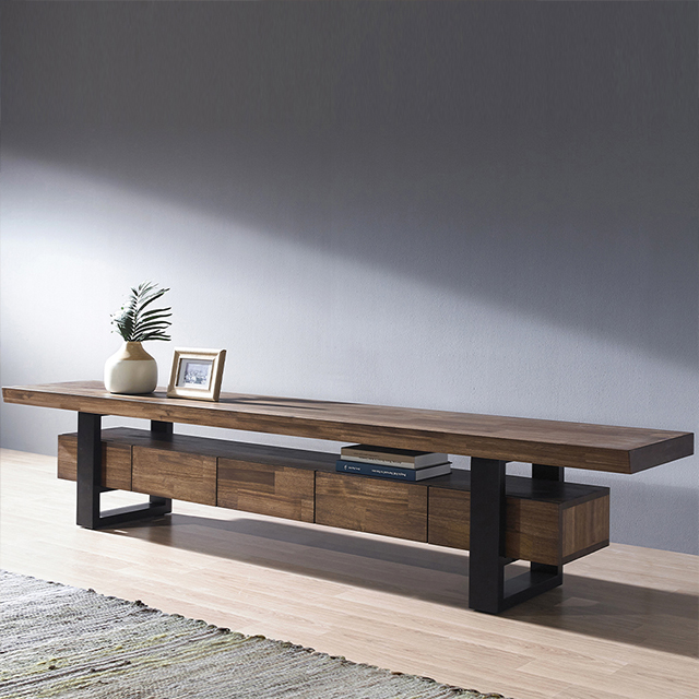 스코나 브런슨 원목 2200 거실장 티비장 TV다이