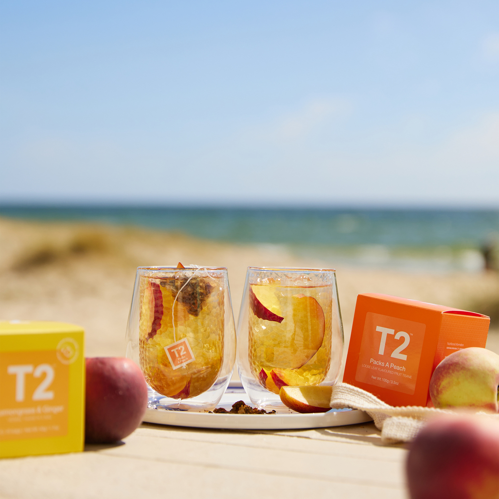 T2 팩스 어 피치 티백 과일차 허브티 2g, 25개 - 상세 이미지 3