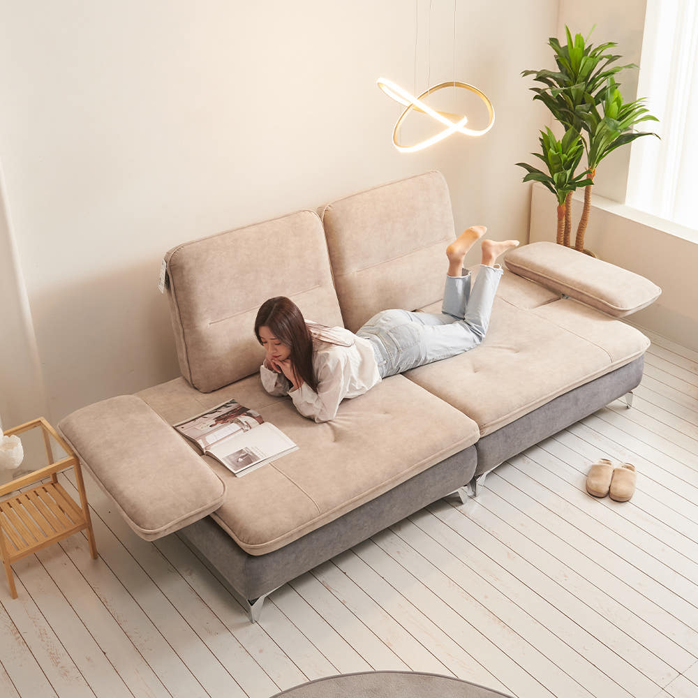 바이미 3.5인 이지클린 아쿠아텍스 패브릭 모듈 코너 스윙 소파 sk