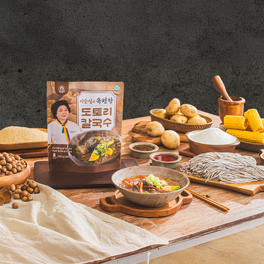 이순실의 속편한 도토리 칼국수 10인분 장국5 비빔장5 칼국수면 - 상세 이미지 2