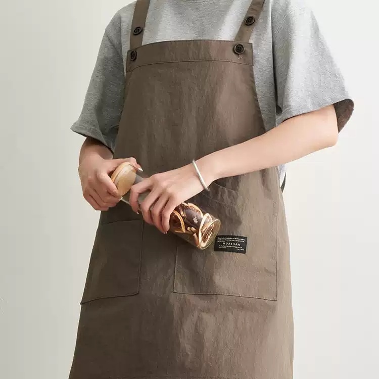 방수 꽃집 앞치마 카페 케이터링 남녀공용 작업복 주방 4컬러 - 상세 이미지 4