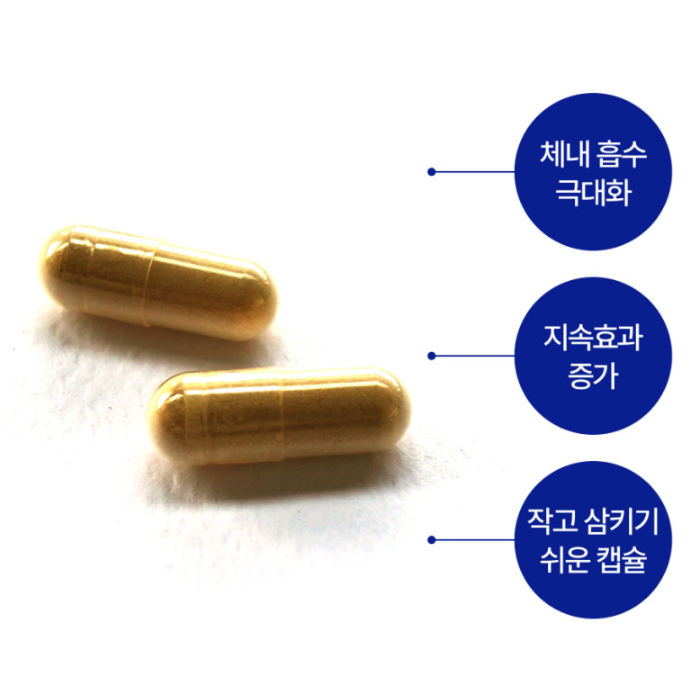 엔자이메디카 흡수율 9.6배 향상 파이토좀 베르베린 파이토솜 60캡슐 3병