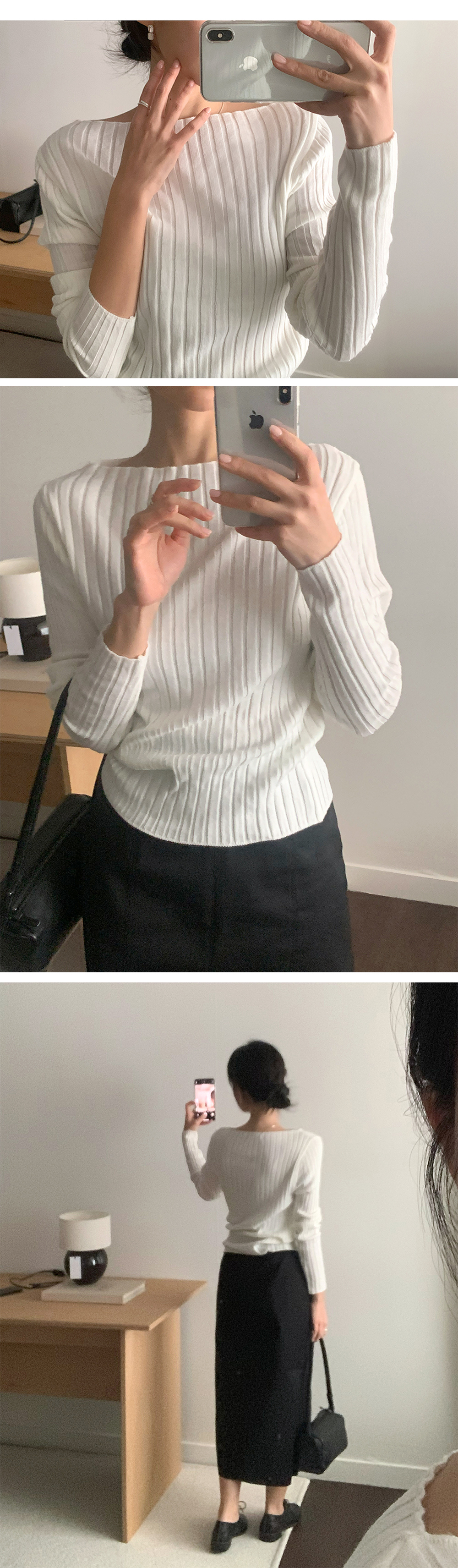 Front cotton skirt봄/가을/H라인/롱/스커트/코튼/면/슬림/출근룩/하객룩/도쿄여행/유럽여행 상세 이미지 15