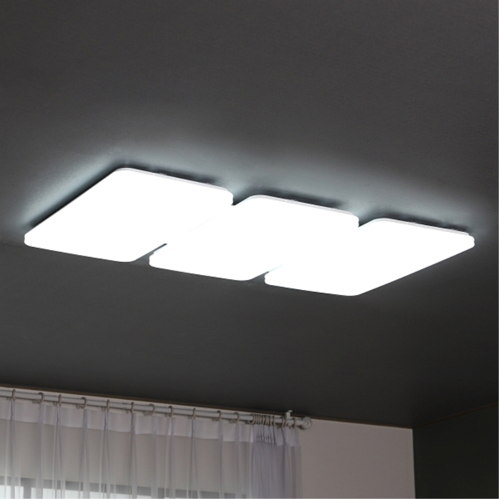 LED PREMIUM 거실등 6등 150W 주광색 플리커프리 전등 조명 메가맨 - 상세 이미지 4
