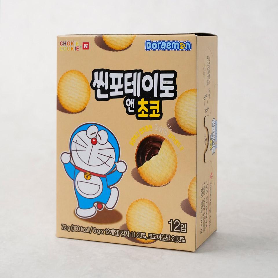메가마트 바스락 씬포테이토 앤 초코(도라에몽)  72g - 상세 이미지 2