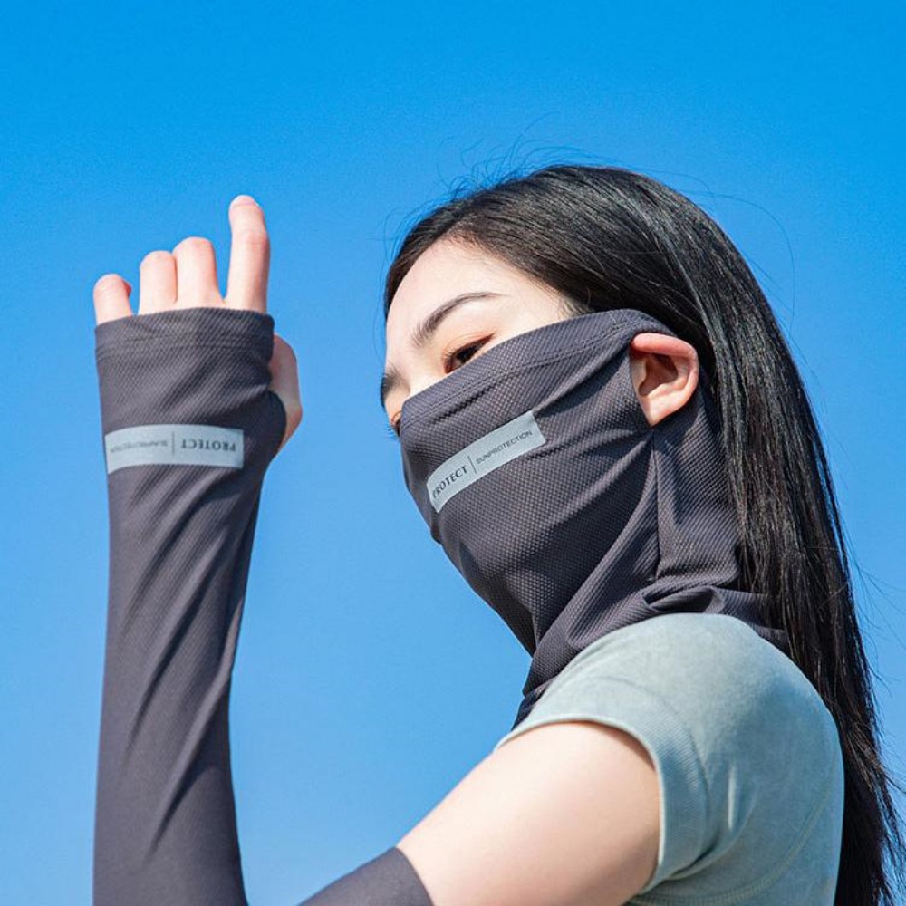 앞면마스크 러닝 차량용팔토시 빅사이즈 루즈핏 헐렁한 암슬리브 이미지 8