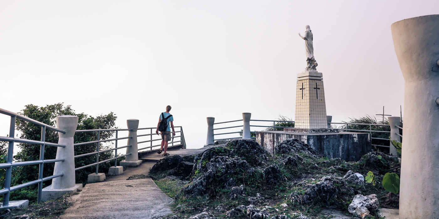 [사이판] 정글투어 타포차우산 제프리비치 야외성당 열대과일포함 픽드랍포함