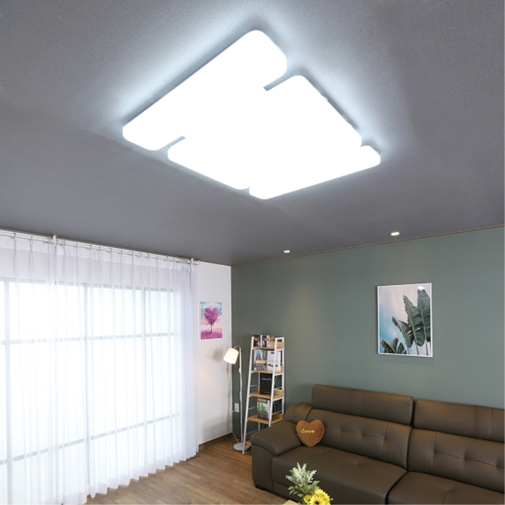 LED PREMIUM 거실등 5등 125W 주광색 플리커프리 전등 조명 메가맨 - 상세 이미지 4