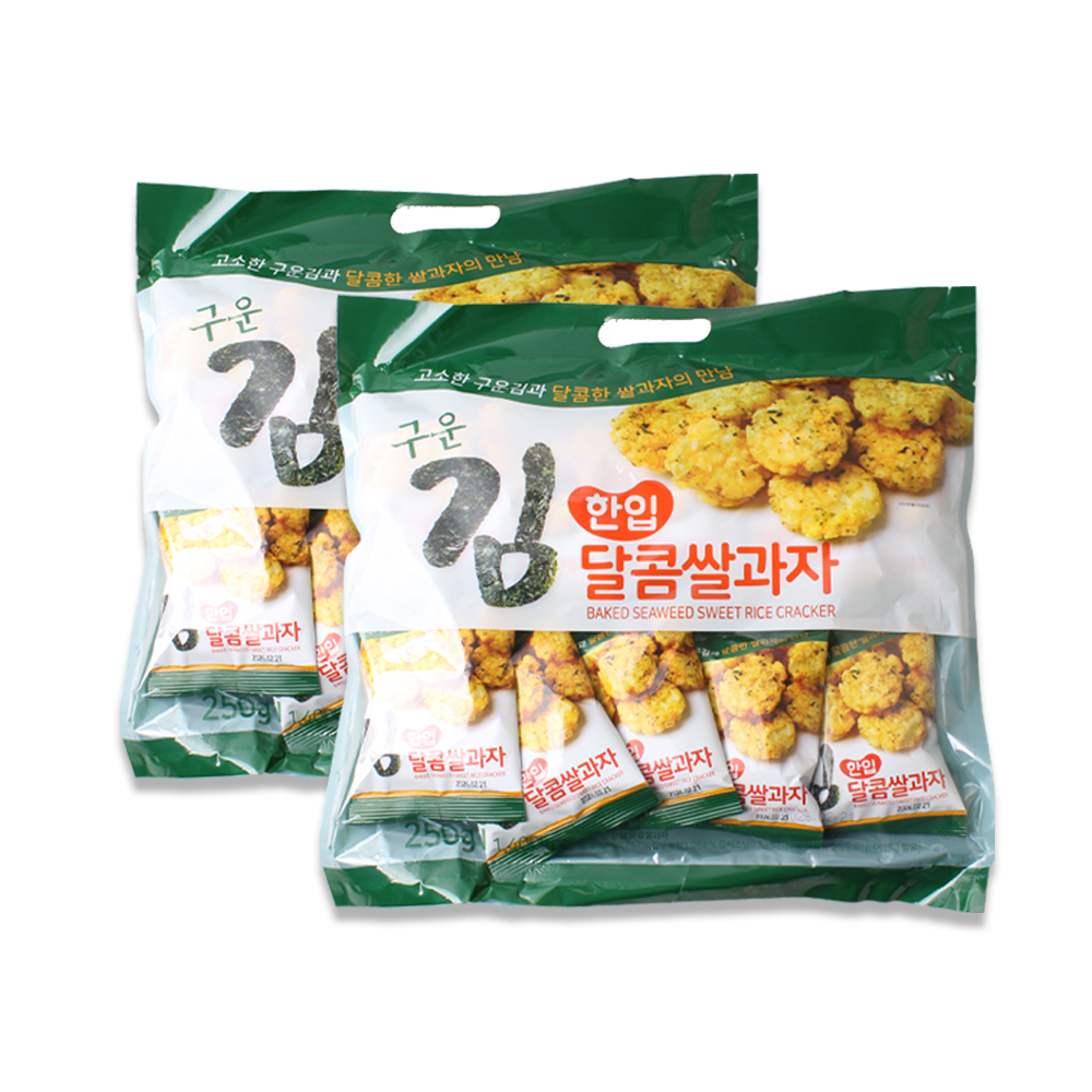구운김 달콤 쌀과자 / 김맛 쌀과자 250g, 2개 - 메인 이미지