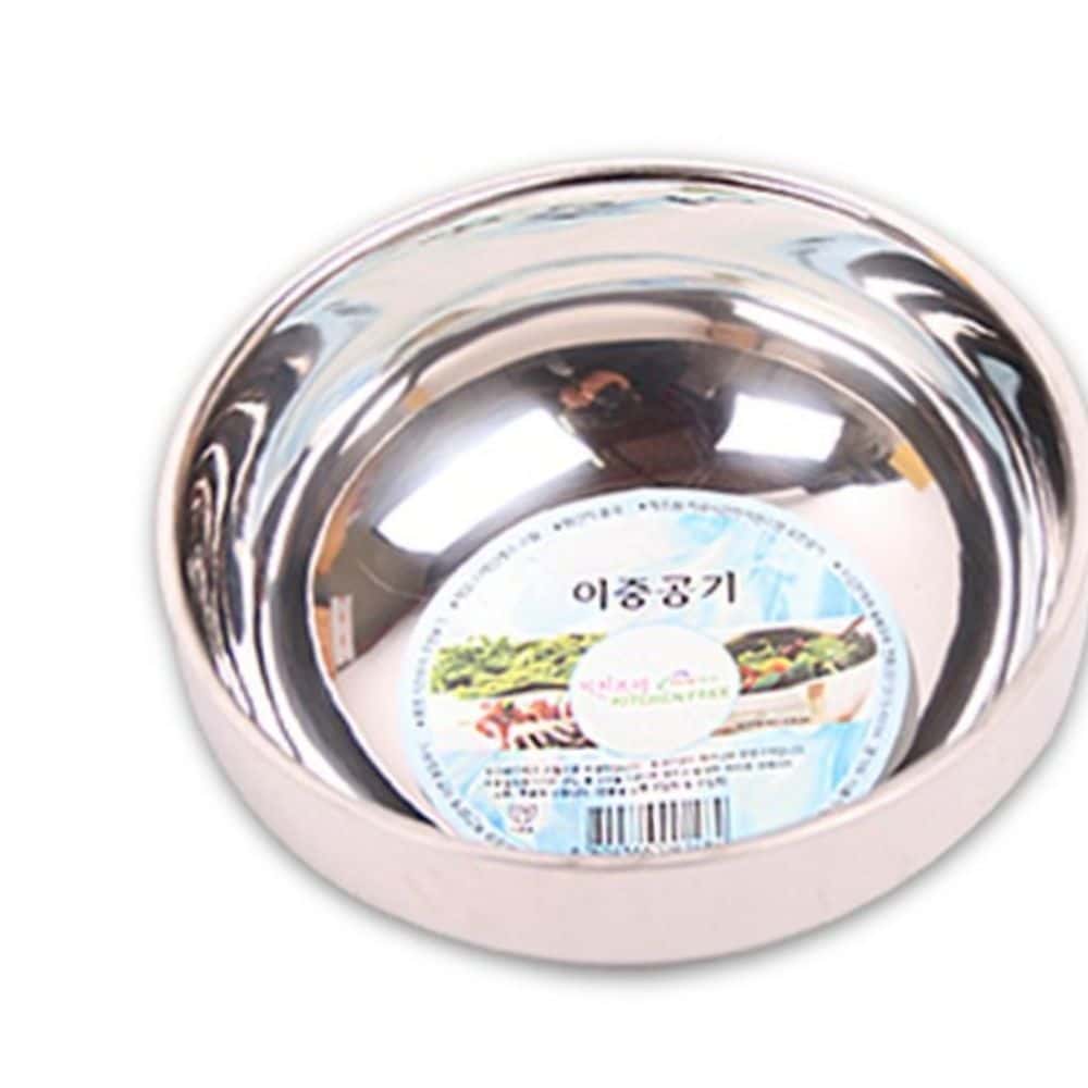 이중 스텐 국그릇 반찬 식당 찬기 밥공기 10p 튼튼한 : 살림편의점