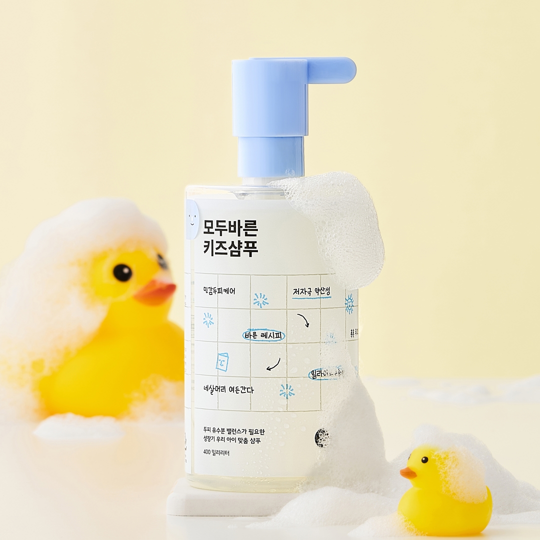 모두바른 어린이 샴푸 400mlx2 초등여아샴푸 정수리냄새 케어 - 상세 이미지 3