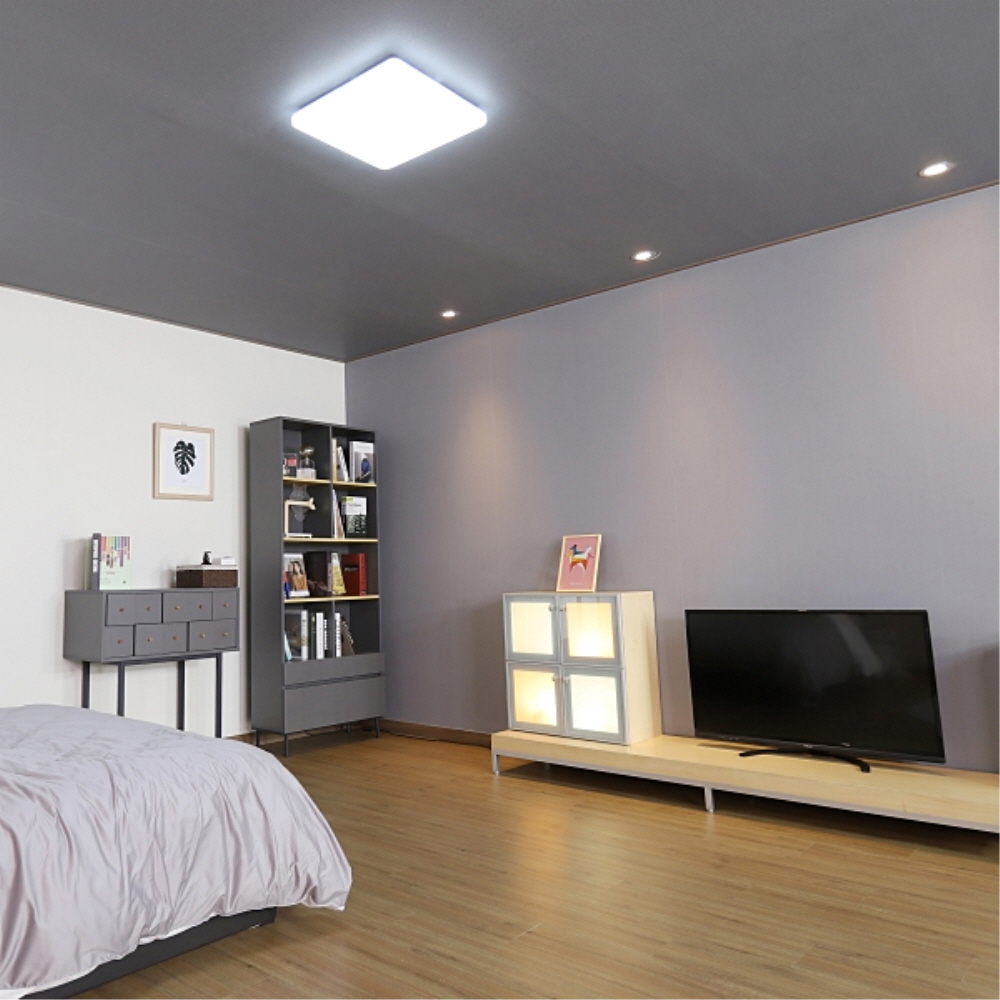 LED PREMIUM 방등 사각 50W 주광색 플리커프리 전등 조명 메가맨 - 상세 이미지 2