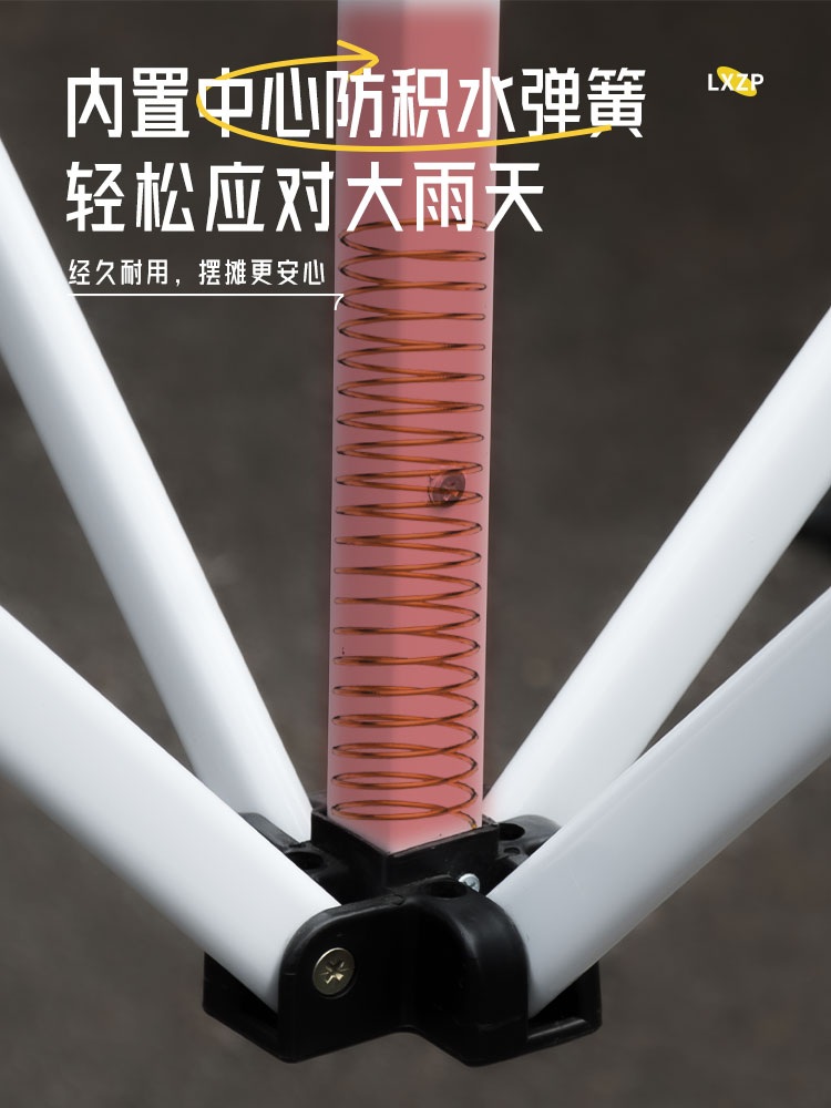 자바라 투명텐트 그늘막 야외 행사 바람막이 실내용 2x2 흰색프레임 투명+8M천 - 상세 이미지 4