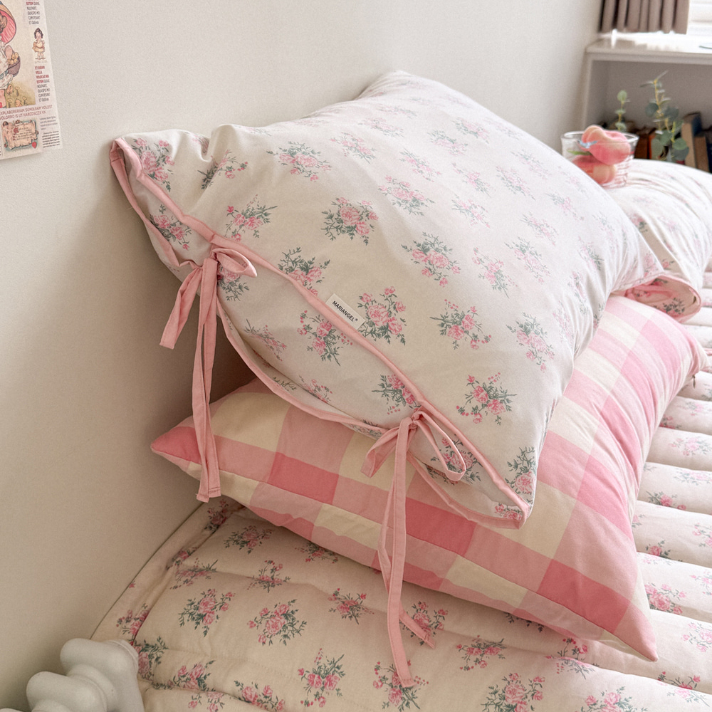 마리엔젤 레트로 리본자루형 베개커버 50x70cm 한장