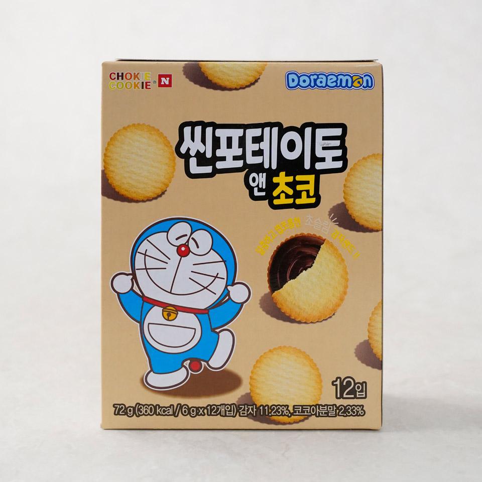 메가마트 바스락 씬포테이토 앤 초코(도라에몽)  72g - 상품 이미지