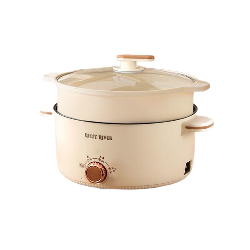 스마트 전기냄비 대용량 멀티쿠커 전기찜기 만능찜기 냄비포트 전기전골 스마트팟 2.6L 소재찜기 3-5인 - 상품 이미지