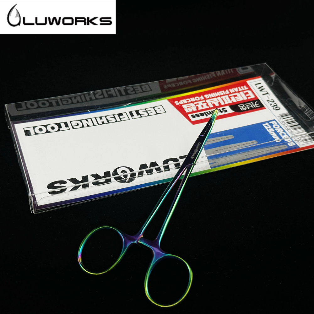 루웍스 LWT-239 포셉 티타늄 코팅 바늘빼기 포셉가위 집게가위 125