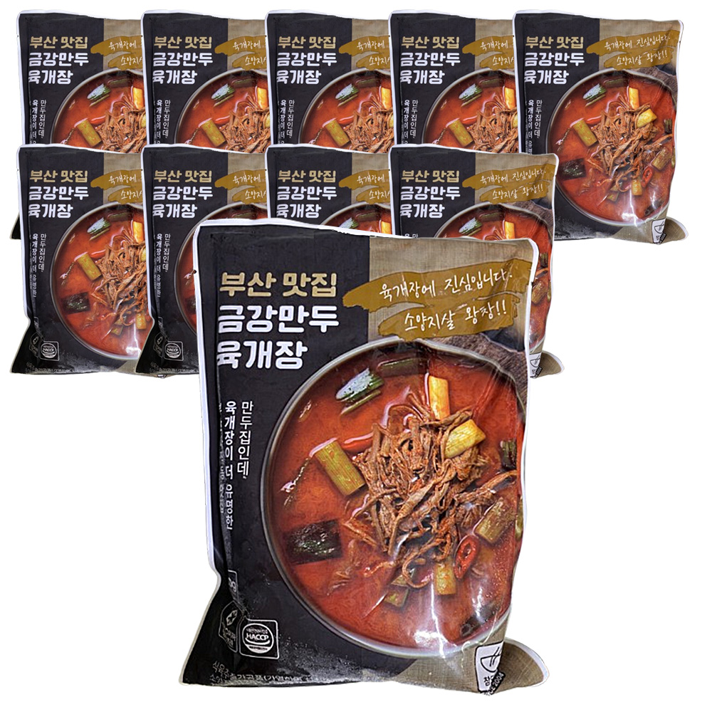 참도깨비푸드 금강만두 육개장 630g, 10개 : 다채로운