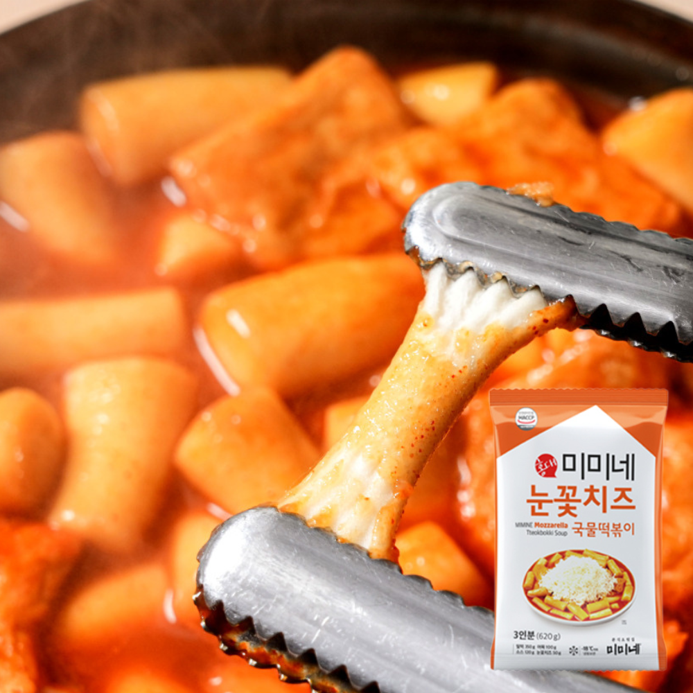 미미네 눈꽃치즈 국물떡볶이 X 기본맛, 620g, 1개