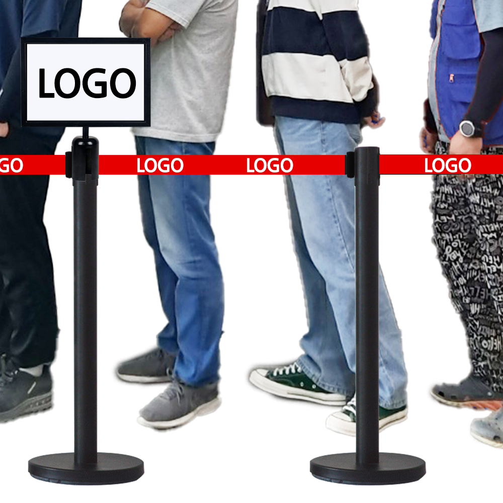 차단봉 벨트 2m 인쇄 자동 스텐 안전 가이드라인 바리게이트 바리케이트 통제선 MC038 이미지 4