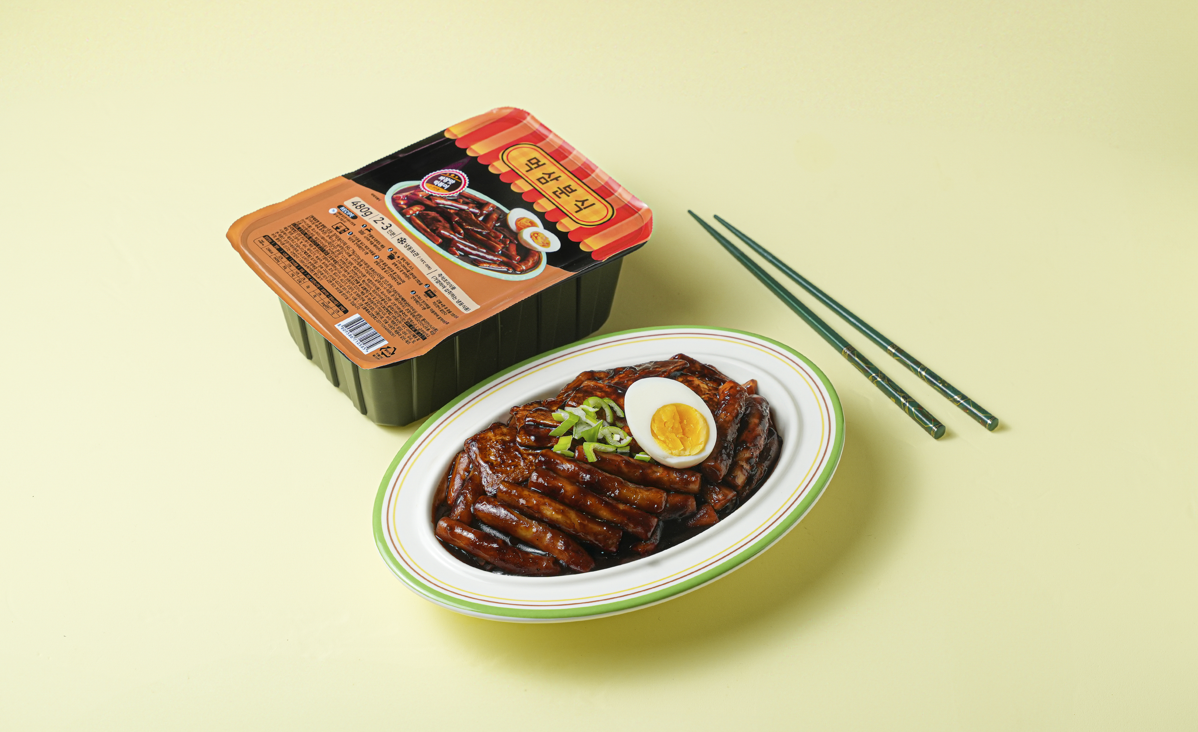 [먹삼분식] 짜장맛 떡볶이 밀키트 - 상품 이미지