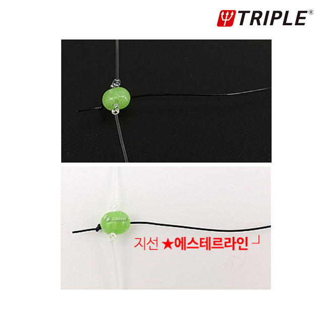 트리플 우럭 라이트 지깅 생미끼 2단 십자구슬 버림 도래 채비 외수질 광어 농어 - 상세 이미지 4