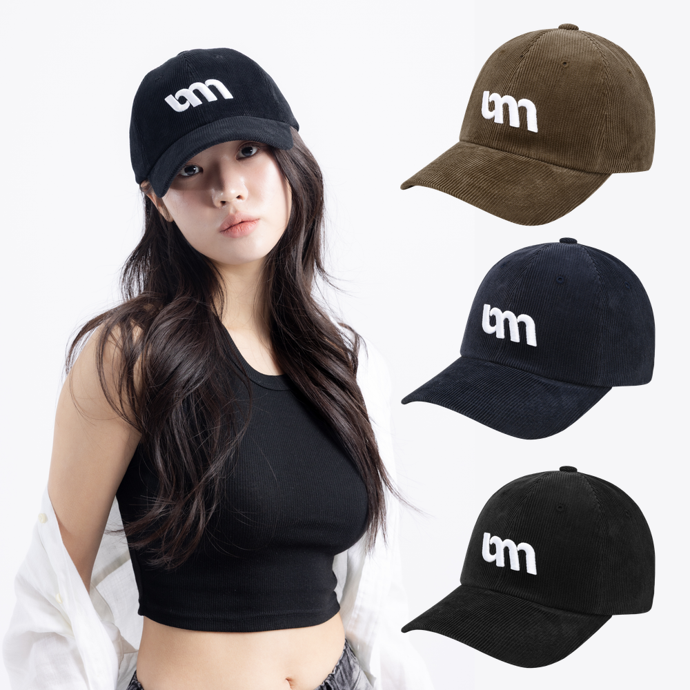 유미비 코듀로이 야구모자 대두모자 빅사이즈 깊은 여성 남성 볼캡