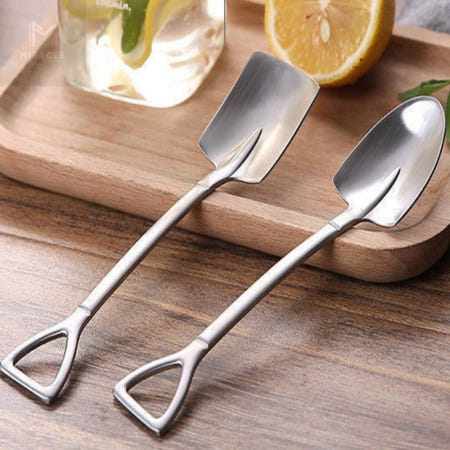 삽 모양 디저트 스푼 스텐 요거트 아이스크림 티스푼