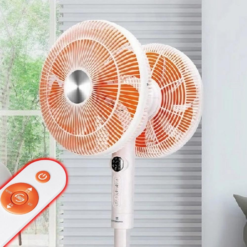 리모컨 양방향 선풍기 머리 두개선풍기 양쪽선풍기 앞뒤 - 상품 이미지