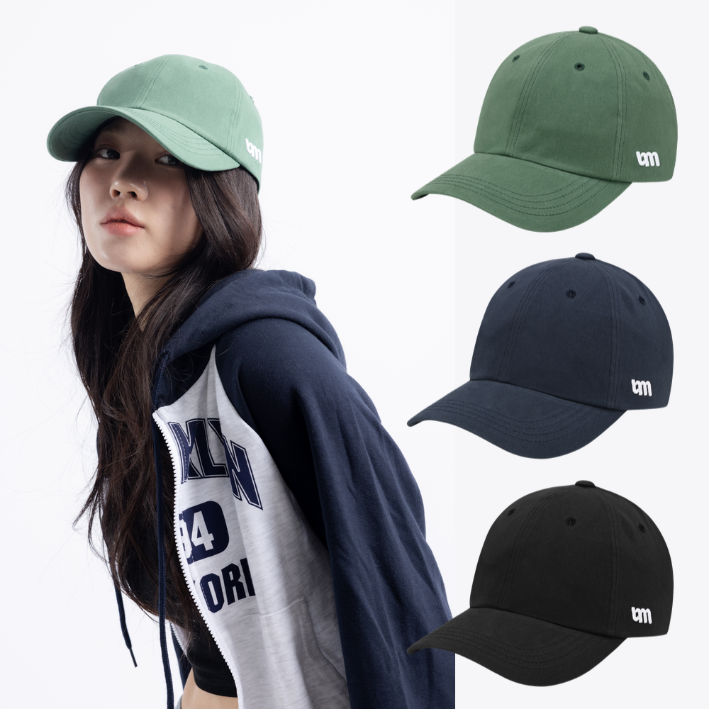 유미비 야구모자 사이드 스몰 로고 볼캡 빅사이즈 대두 볼캡 캡모자 커플 남자 여자