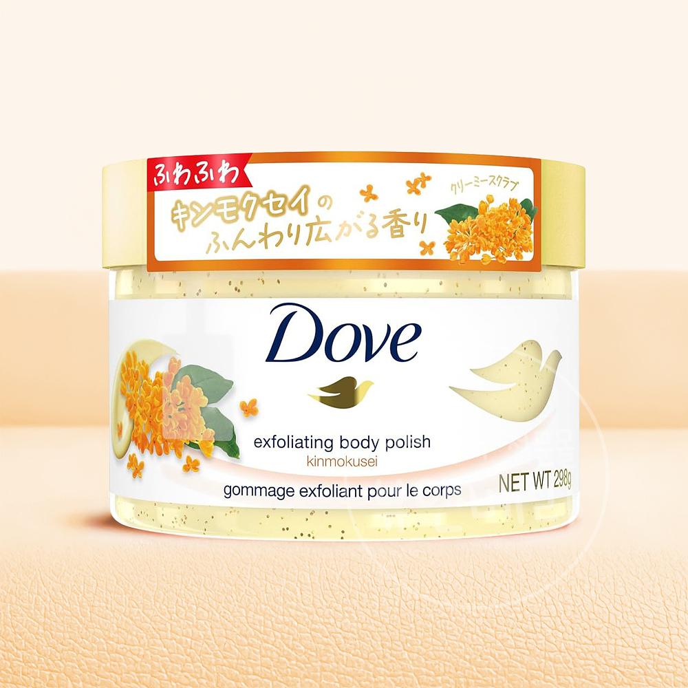 일본 도브 바디 크리미 스크럽 금목서, 298g, 1개 - 상품 이미지