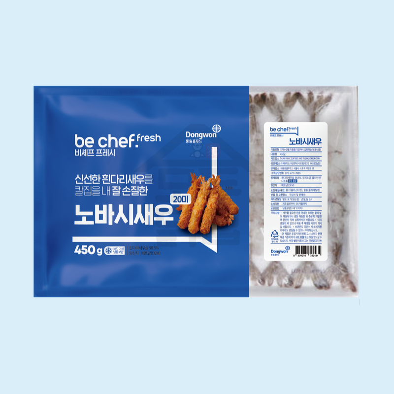 동원 홈푸드 비셰프 노바시새우 450g 흰다리새우