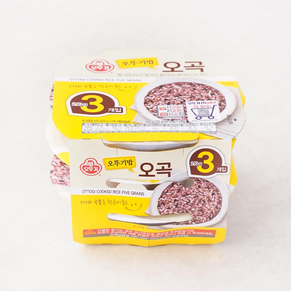 메가마트 오뚜기 오뚜기밥 오곡밥  210Gx3 - 상품 이미지