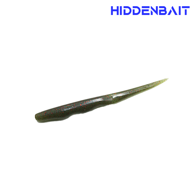 히든베이트 테베 프로 배스낚시 광어웜 배스웜 소프트베이트 루어 H007 PUMPKIN RED, 10cm(4인치) - 상품 이미지