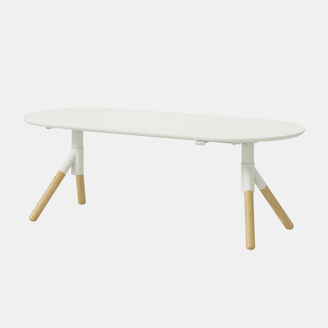 일룸 업모션 테이블 타원형 (LPM) 1800mm, SP(화이트)