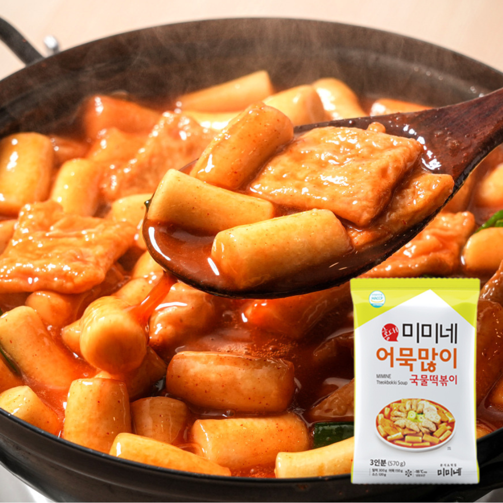 미미네 어묵많이 국물떡볶이 X 기본맛, 570g, 1개
