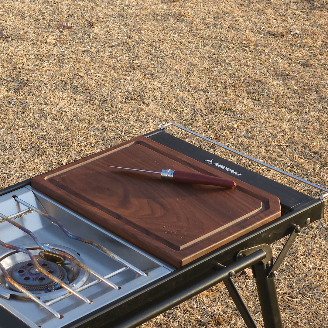 윌데라 IGT 도마 주스그루브 월넛 나무 원목 플레이팅 캠핑 원유닛