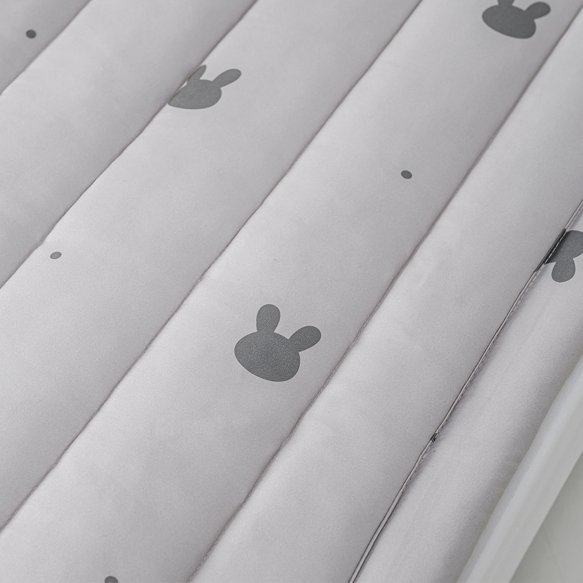 마이하우스 알러지케어 진드기차단 누빔 침대 패드 래빗도트 (그레이), SS(슈퍼싱글)