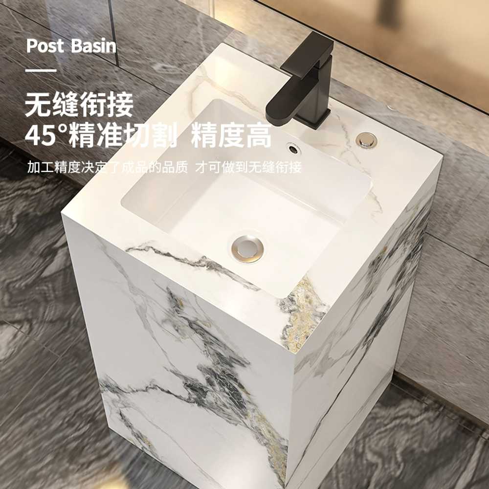 일체형 타일세면대 상품 레스토랑 화장실 카페 인테리어 A-41x43x80 - 상세 이미지 5