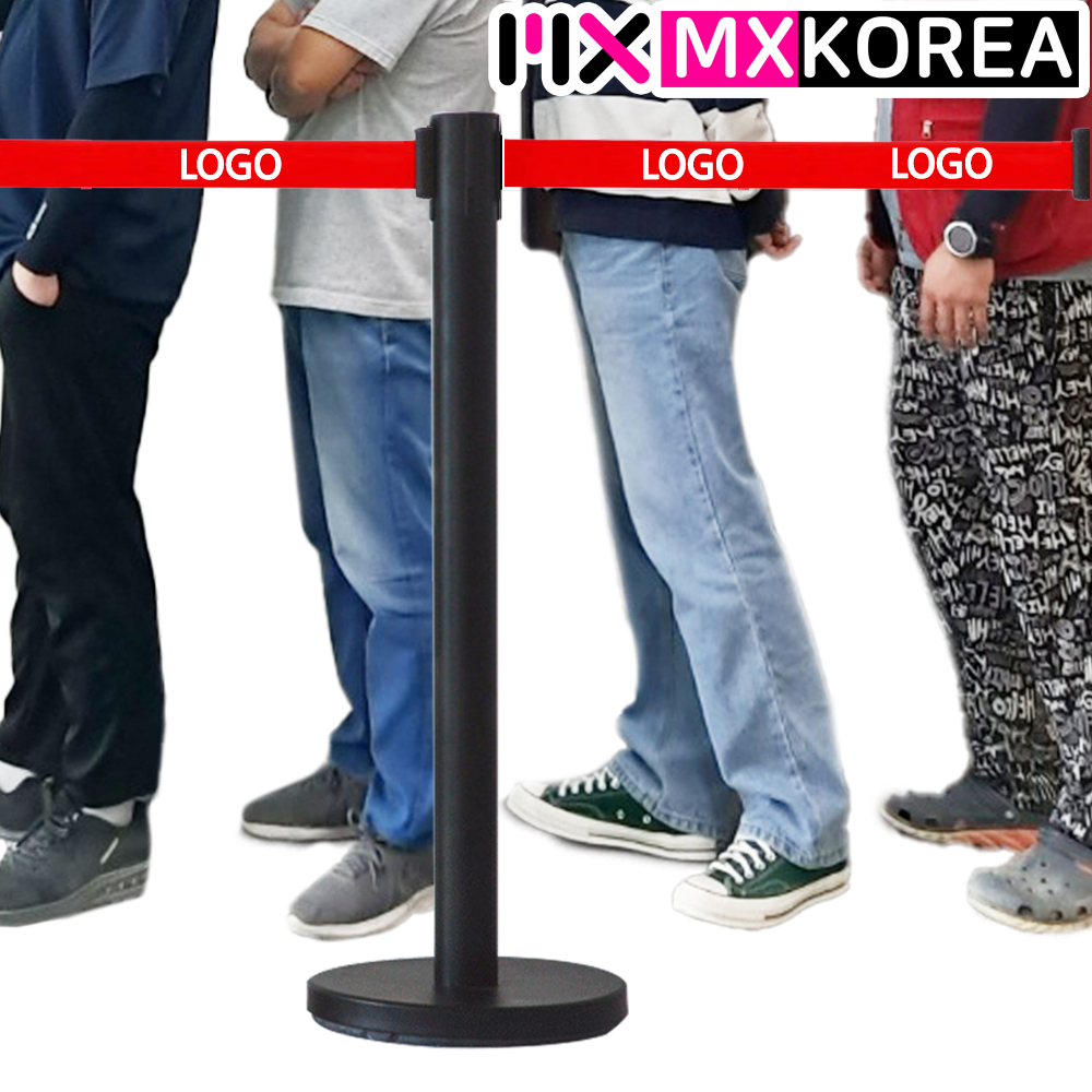 차단봉 벨트 2m 인쇄 자동 스텐 안전 가이드라인 바리게이트 바리케이트 통제선 MC038 이미지 3