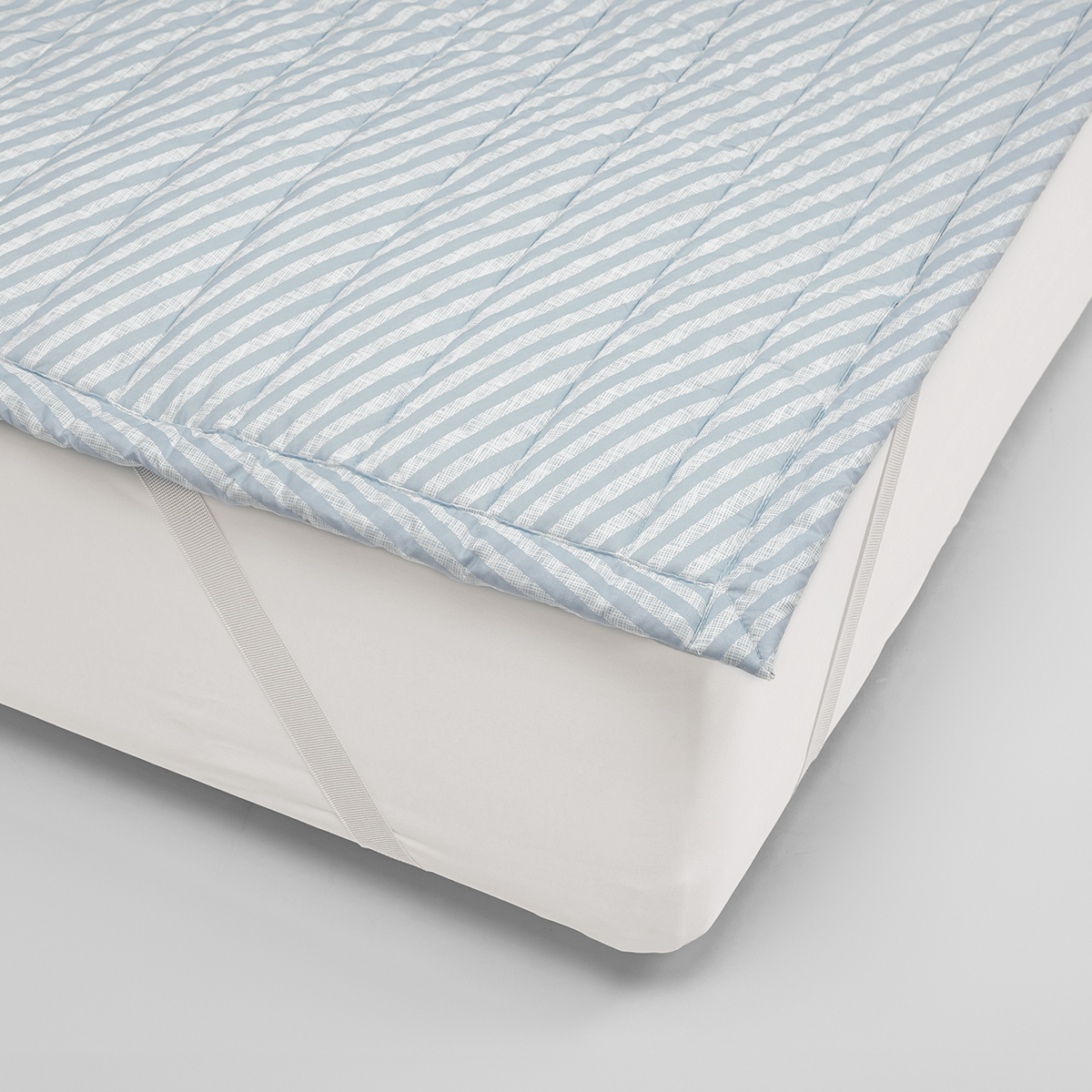 마이하우스 알러지케어 진드기차단 누빔 침대 패드 쉐어 (블루), SS(슈퍼싱글)
